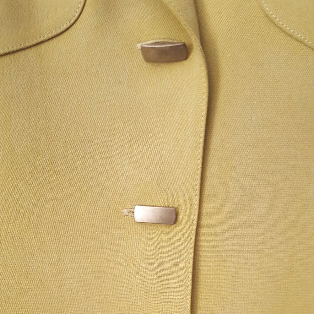 Dana Buchman Chartreuse Silk Jacket - Picture 4 of 10